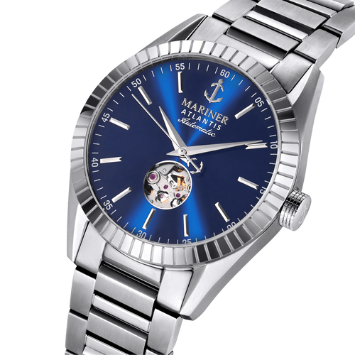 שעון MARINER מרינר לגבר דגם MO-7071 לוח כחול תמונה 2