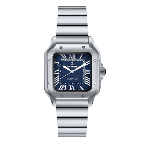 שעון MARINER מרינר לגבר דגם 9090 לוח כחול