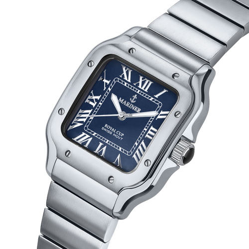 שעון MARINER מרינר לגבר דגם 9090 לוח כחול תמונה 2
