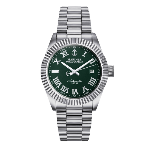 שעון MARINER מרינר לגבר דגם 9011 לוח ירוק