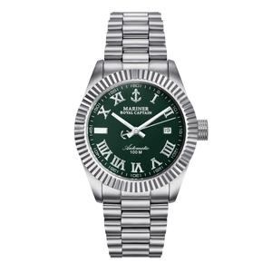 שעון MARINER מרינר לגבר דגם 9011 | CAPTAIN לוח ירוק