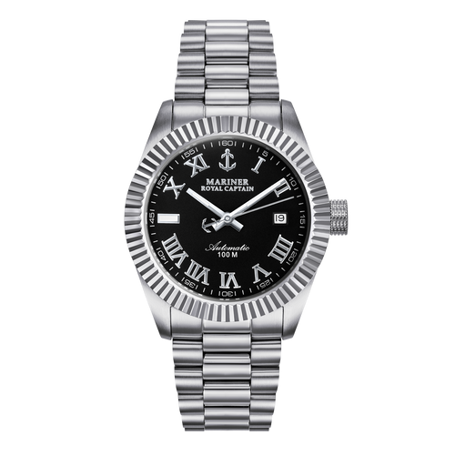 שעון MARINER מרינר לגבר דגם MO-9013 לוח שחור