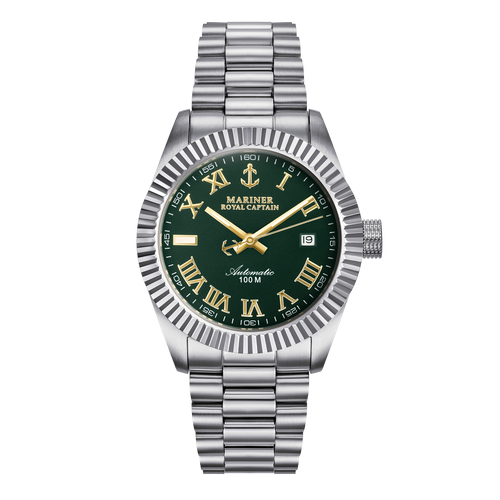 שעון MARINER מרינר לגבר דגם 9012 לוח ירוק