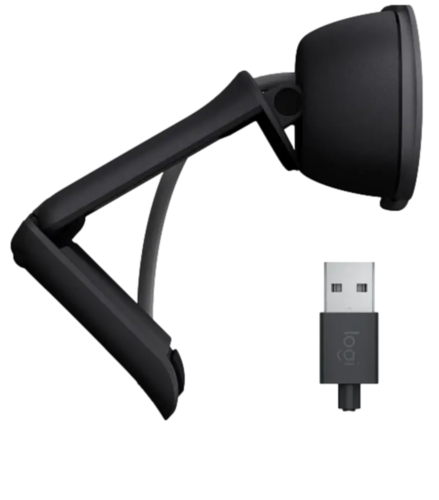 מצלמת רשת עם מיקרופון בצבע גרפיט Logitech Brio 105 FULL HD 1080P