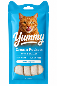 יאמי ליקוקי טונה וצדפות לחתול 60 גרם YUMMY