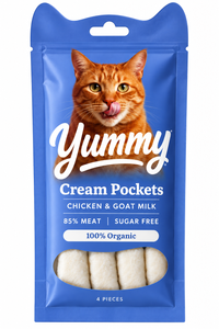 יאמי ליקוקי עוף וחלב עיזים לגורי חתול 60 גרם YUMMY
