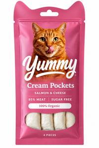 יאמי ליקוקי סלמון וגבינה לחתול 60 גרם YUMMY