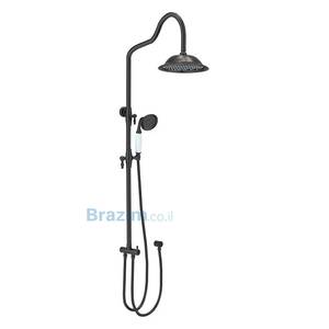 מוט פינוק למקלחת סיוון אופיר 5109B מסדרת Antique שחור מט