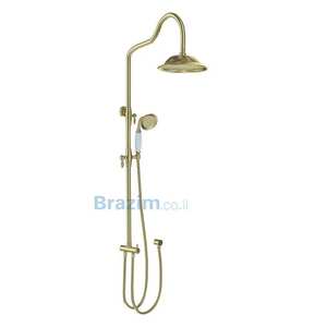 מוט פינוק למקלחת סיוון אופיר Antique 5109YB בגימור זהב מט