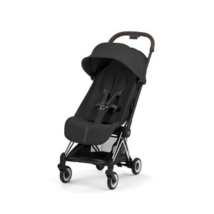 טיולון קויה Cybex Coya 2 – יוקרה, אולטרה-קומפקטיות ונוחות ללא פשרות שילדה כרום חום שחור