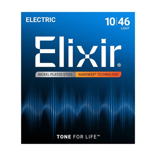 סט מיתרים לחשמלית ELIXIR NANOWEB 12052 10-46
