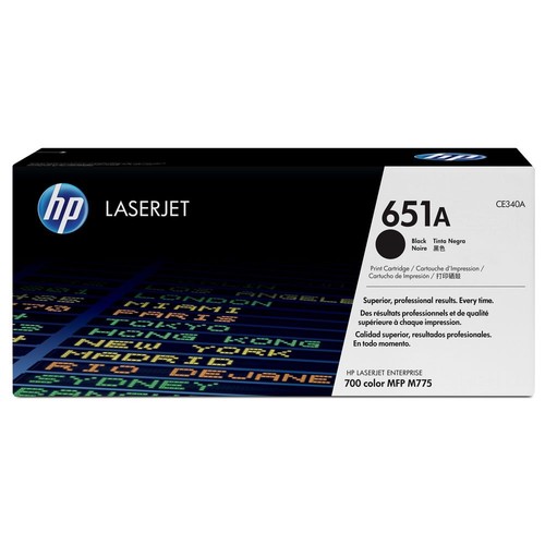 טונר שחור מקורי HP 651 CE340ABK (13,500 דפים) 