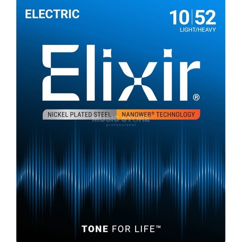 סט מיתרים לחשמלית ELIXIR 12077 NANOWEB 10-52