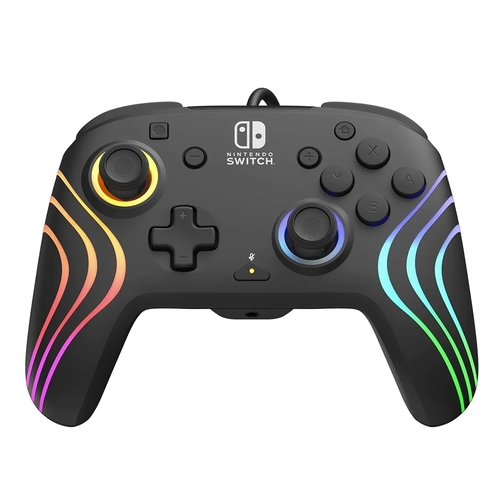 בקר חוטי | Nintendo Switch Afterglow Wave RGB - שחור