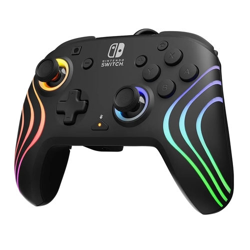 בקר חוטי | Nintendo Switch Afterglow Wave RGB - שחור