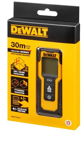 מד מרחק לייזר אדום לטווח של עד 60 מטר Dewalt DWHT77100