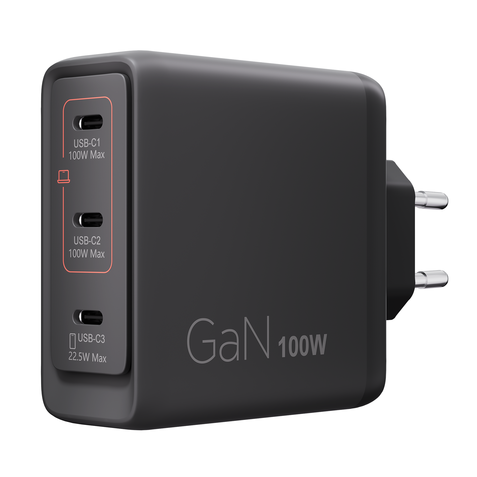 Lenovo Multi-port USB-C 100W GaN Charger G0A6100BEU לנובו