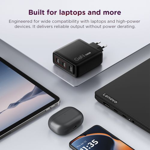 Lenovo Multi-port USB-C 100W GaN Charger G0A6100BEU לנובו