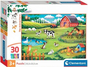 פאזל חיות החווה - 30 חלקים