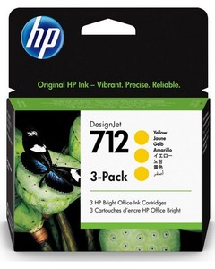 ראשי דיו צהובים מקוריים 3 בחבילה HP 712Y 3ED79A (29 מ"ל ליח