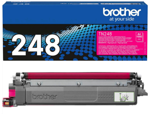 טונר מקורי אדום BROTHER TN248M (1,000 דפים)