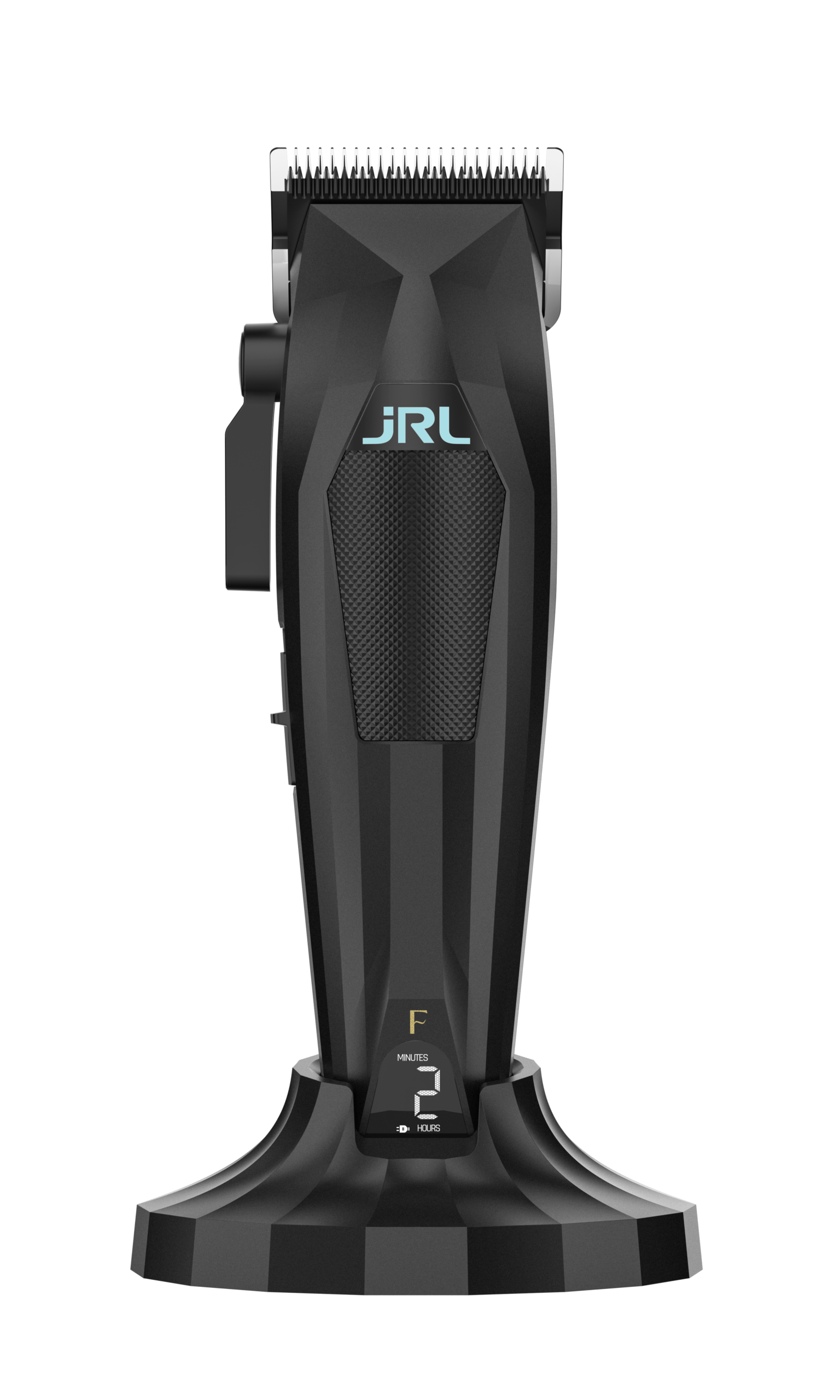 מכונת תספורת מקצועית JRL 3000C בצבע שחור – מנוע Brushless עוצמתי 7,800 סל״ד עם להב Taper ומעמד טעינה