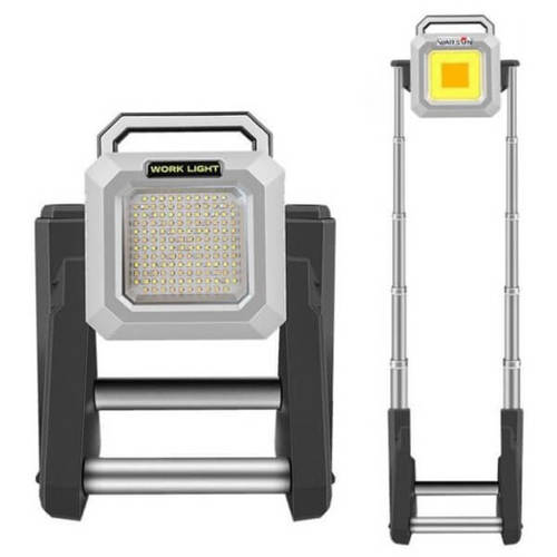 פנס הצפה מוגן מים 50W כולל חצובה טלסקופית - דילאור