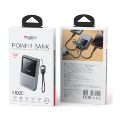 YESIDO YP95 סוללת גיבוי 10000mAh טעינה מהירה 22.5W