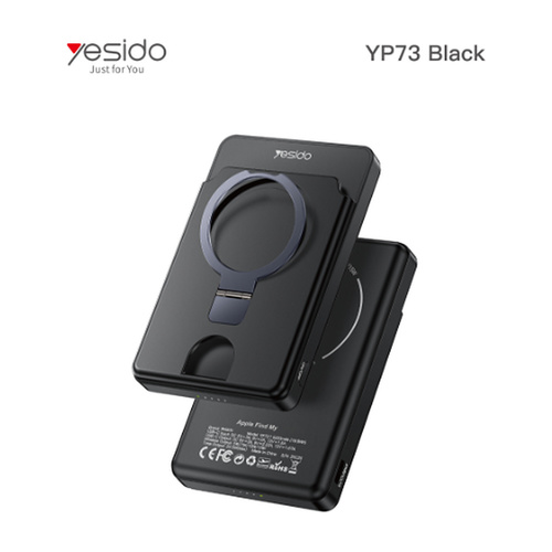 YESIDO YP73 סוללת גיבוי אלחוטית 5000mAh - שחור