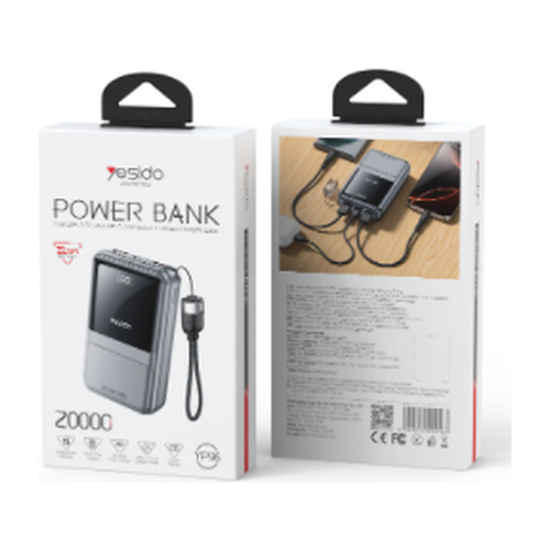 YESIDO YP96 סוללת גיבוי 20000mAh טעינה מהירה 22.5W