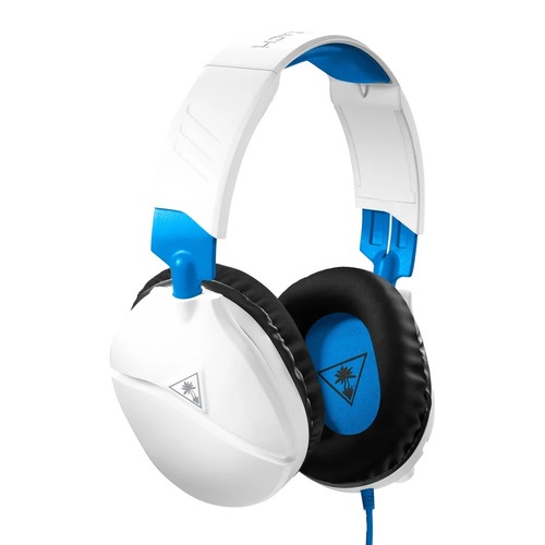 אוזניות גיימינג חוטיות צבע לבן-כחול Turtle Beach Recon 70P