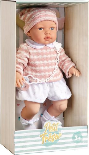 בובת תינוק עם חולצת פסים 45 ס''מ Takmay Toys