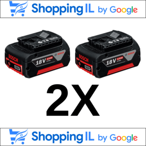 2 סוללות מקוריות 5AH באחריות היבואן הרישמי BOSCH בוש