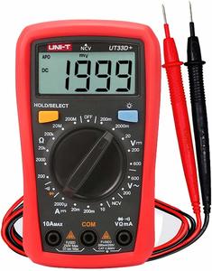 רב מודד דיגיטלי UT33D+ 600V 10A עם איתור מתח NCV