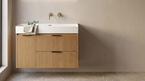 כיור חרס אינטגרלי - מונח מלבני 100X47X15 ס"מ *ללא חור לברז* לבן מבריק 9910WL סיוון אופיר