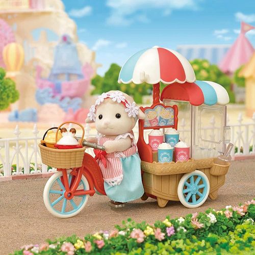משפ' סילבניאן - כבשה עם עגלת פופקורן - Sylvanian Families 5653