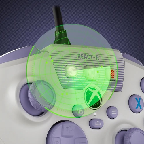 בקר משחק חוטי צבע סגול Turtle Beach React-R Xbox/PC
