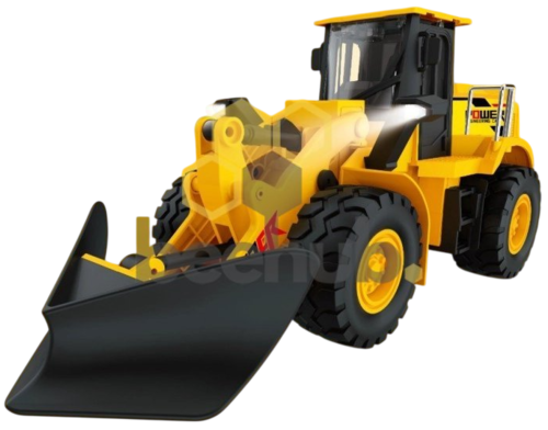 מפלסת שלג ועפר על שלט רחוק 2.4GHz עם כף מתכת תאורת לד וצמיגי שטח