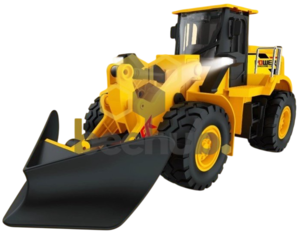 מפלסת שלג ועפר על שלט רחוק 2.4GHz עם כף מתכת תאורת לד וצמיגי שטח