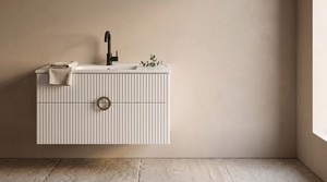 כיור חרס אינטגרלי 60X47X18 ס"מ סקיני לבן מבריק 9806W סיוון אופיר