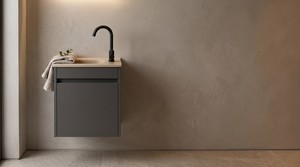 כיור חרס אינטגרלי סקיני 43X26.5X16 ס"מ פרגמון מט 9602P סיוון אופיר
