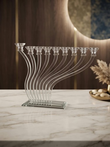 חנוכיה קריסטל מעוצבת דגם 