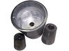 צינק קוני לקצה ציר (ללא תושבת ברונזה) לקטרים 22 / 25 | ZT-Z-2250N | ZINETI