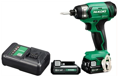 מברגת אימפקט HIKOKI WH12DA 12V עם שתי סוללות ומטען