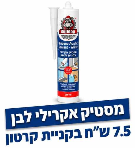 מסטיק אקרילי לבן