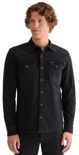 חולצה מכופתרת רנגלר Wrangler Western Denim shirt | גברים 