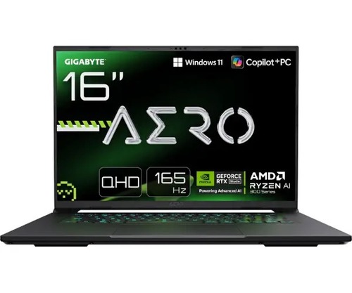מחשב נייד גיימינג Gigabyte AERO X16 Ryzen AI 7 350 16GB 1TB SSD RTX 5060 16