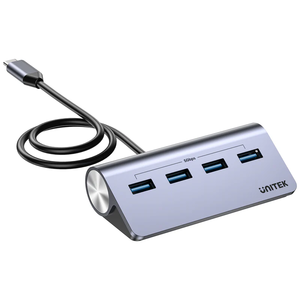  H1337B - מפצל USB-C ל־4 חיבורי USB-A מהיר UNITEK