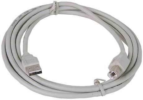 כבל USB במהירות 2.0 מותאם למדפסות באורך של 1.5 מטר - לא מגיע במדפסת חדשה