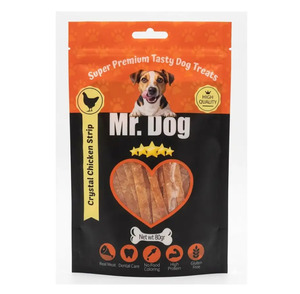 Mr Dog חטיף רצועות עוף קריסטל 80 גרם
